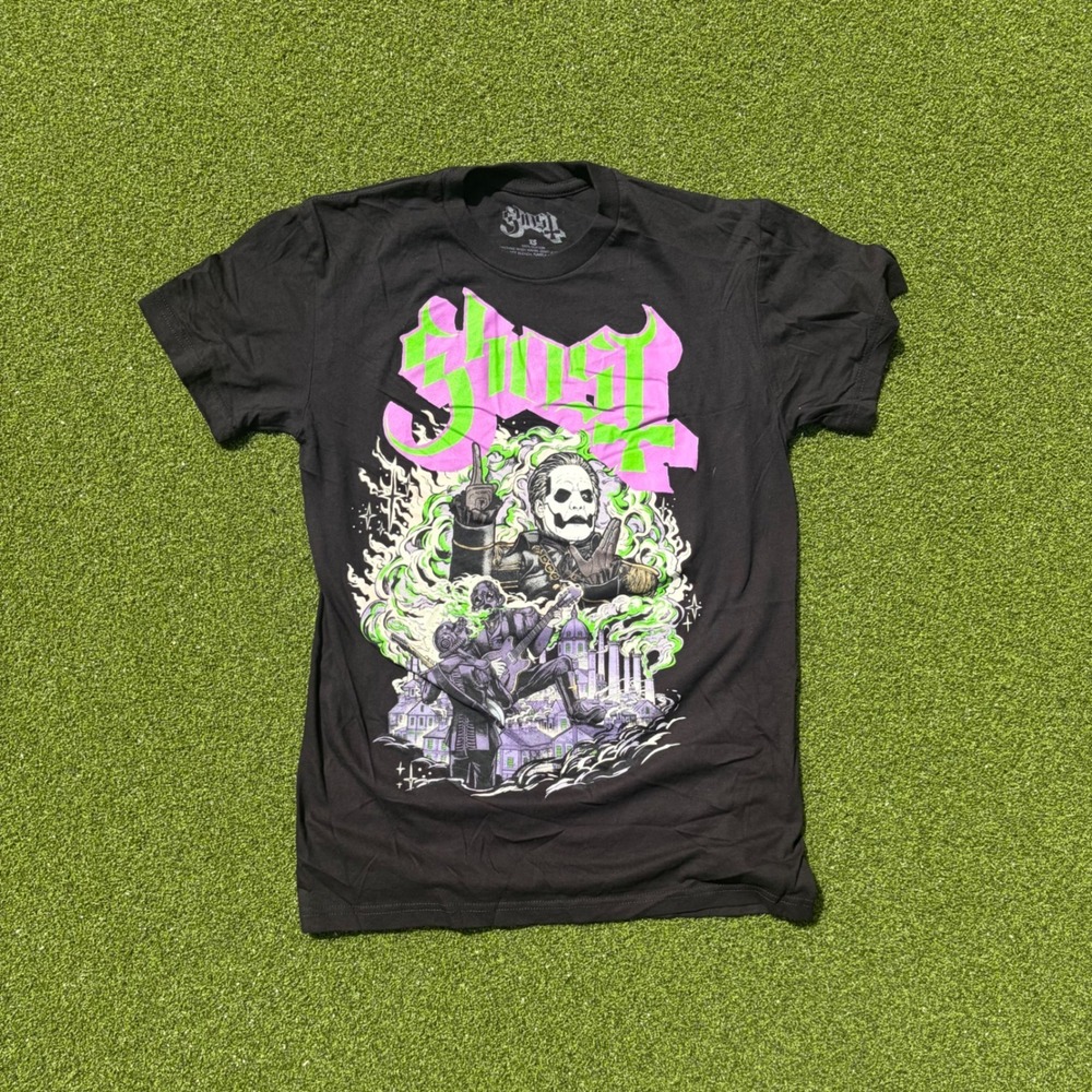 Ghost Band T-Shirt Papa Emeritus Nameless Ghouls Graphic Tee Black XS Rock Merch